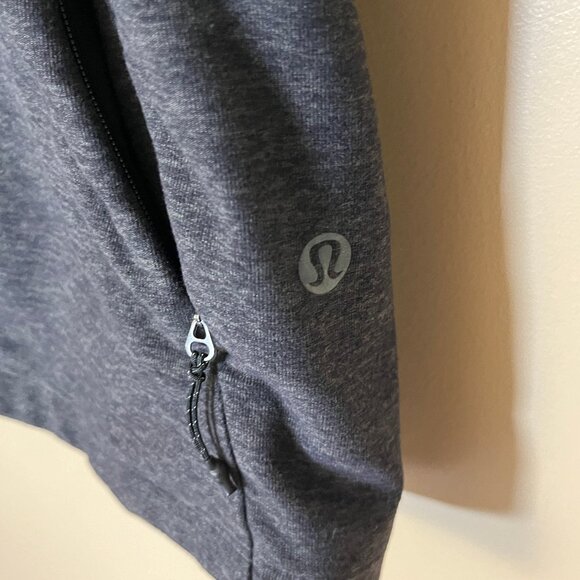 Lululemon Surge Warm Full Zip Hoodie Jacket - Men's Size M - Heathered Gray - Picture 3 of 9